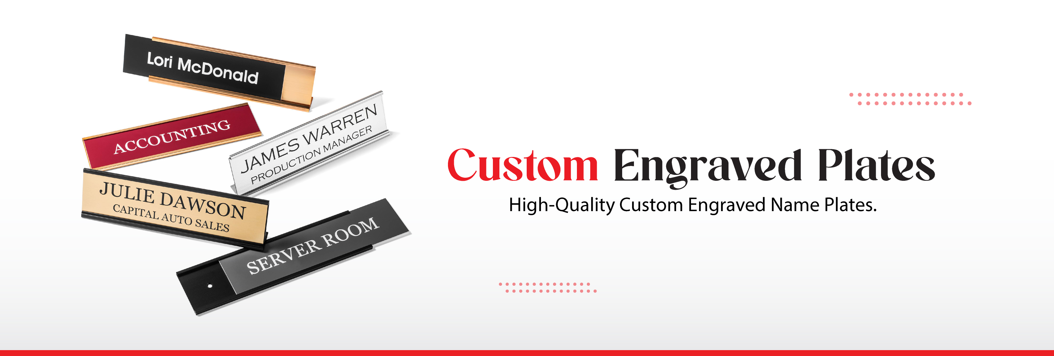 Custom Engraved Name Plates